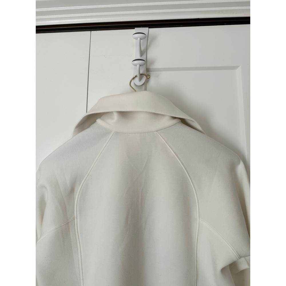 Spanx AirEssentials Half Zip Pullover White Sweatshirt S Small - Picture 3 of 6
